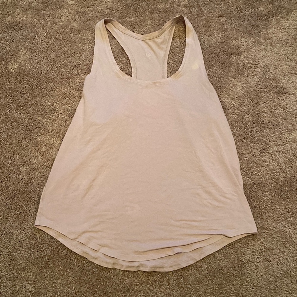 Lululemon light pink tank top